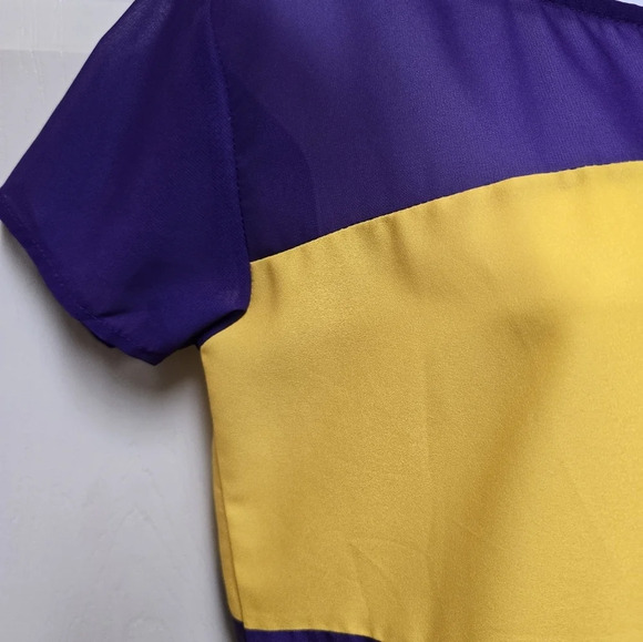 Emerson Street Woman's LSU Tiger Sheer Blouse Sz Small - Picture 4 of 7